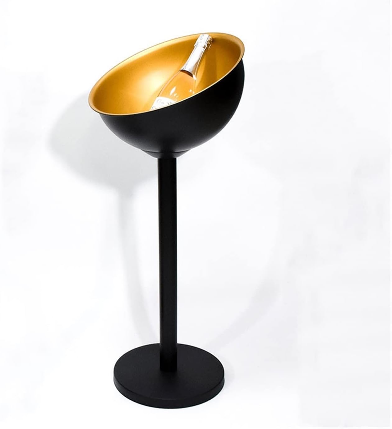 Ice Bucket Champagne Bucket Stainless Steel Ice Bucket Vertical with Rack Champagne Bucket Thickened Ice Wine Basin Household Ice Bucket Bar Ktv Ice Cooler Ice Bucket Beverage Tub (Color : 1)