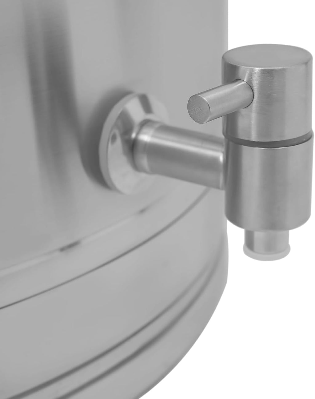 Milk Can with Spigot, 304 Stainless Steel Milk Dispenser Container Pail, 17Gal Stainless Steel Water Jug 64L Hanging Lid Bucket Drink Beverage Dispenser for Oil Tea Wine