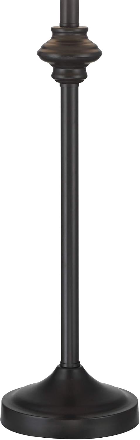 360 Lighting Lynn 26' Tall Skinny Buffet Modern Table Lamps Set of 2 Black Finish Metal Burlap Linen Shade Living Room Bedroom Bedside Nightstand House Office Home Reading Kitchen Entryway Console
