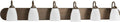 Progress Lighting P2714-20 Gather Collection 6-Light Vanity Fixture, Antique Bronze