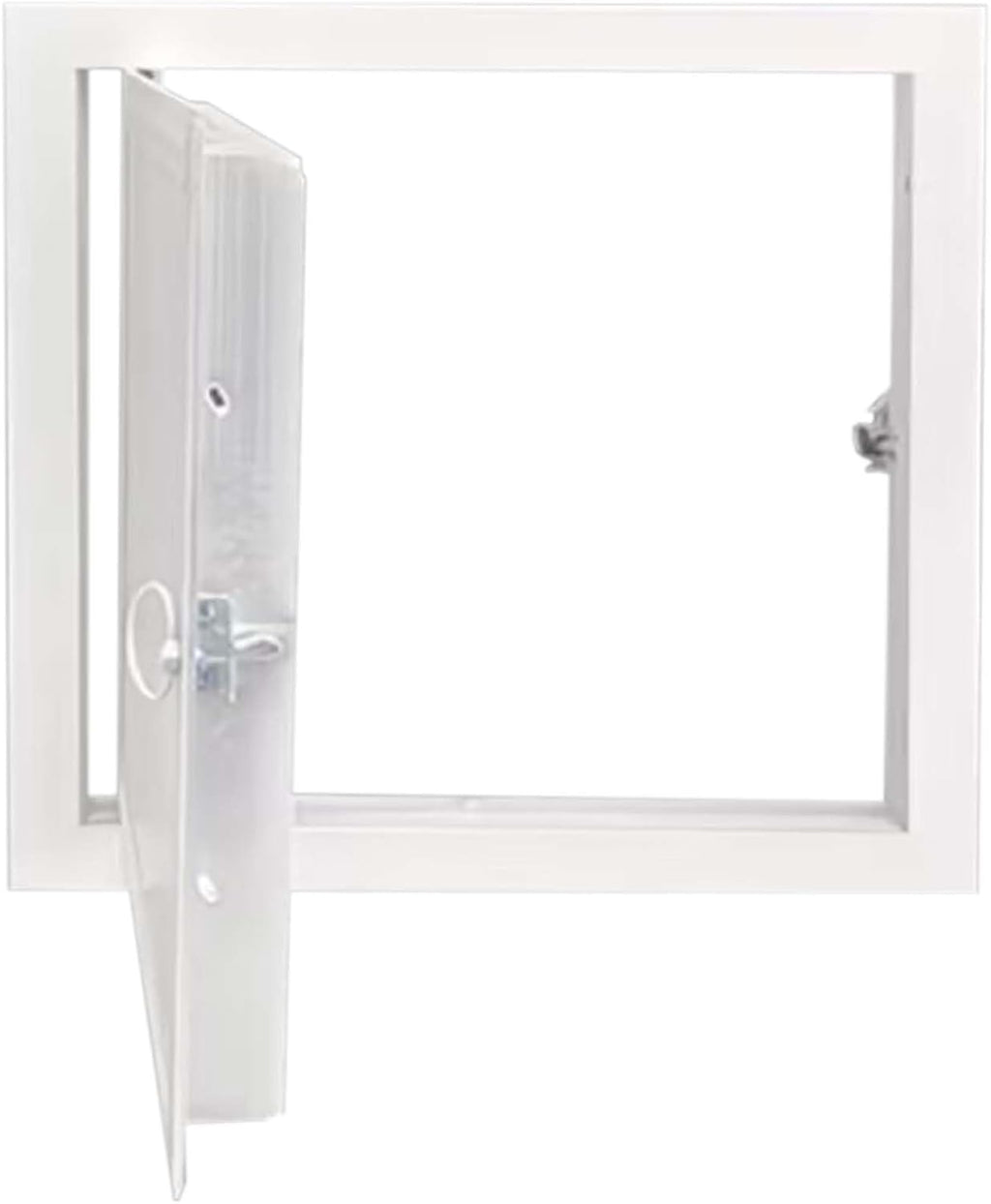 12x12 Inch 24x24 Access Door Panel, Aluminum Alloy White HVAC Inspection for Drywall Wall & Ceiling, Flush Mount Attic Bathroom Garage Hatch(28x32in/71x81cm)