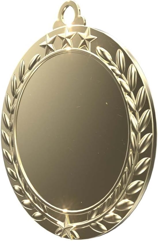 Express Medals Various Styles (Packs of 12 to 500) of Full Color Custom Logo Design Gold Silver Bronze Medals Trophy Award with Choice of Neck Ribbon Medal Trophies Gift Prize Tournament Awards