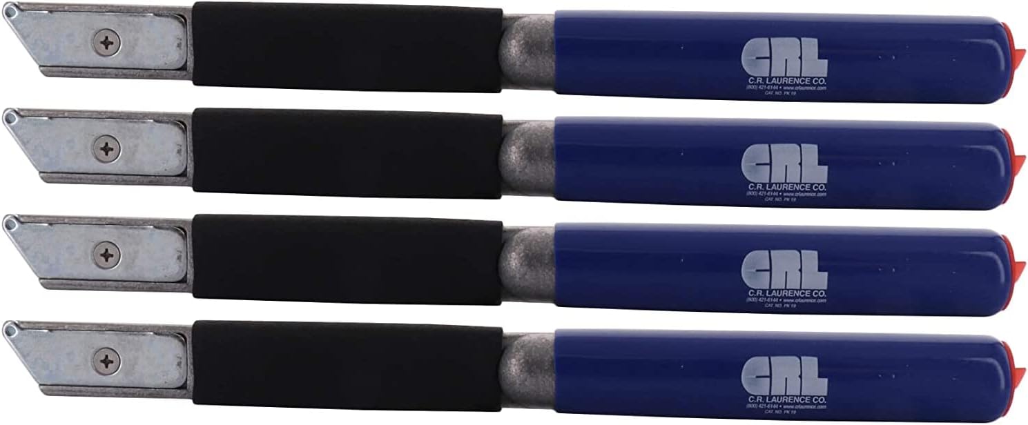 CR Laurence CRL 13 inch Pipe Handle Cut-Out Knife (Four Pack)