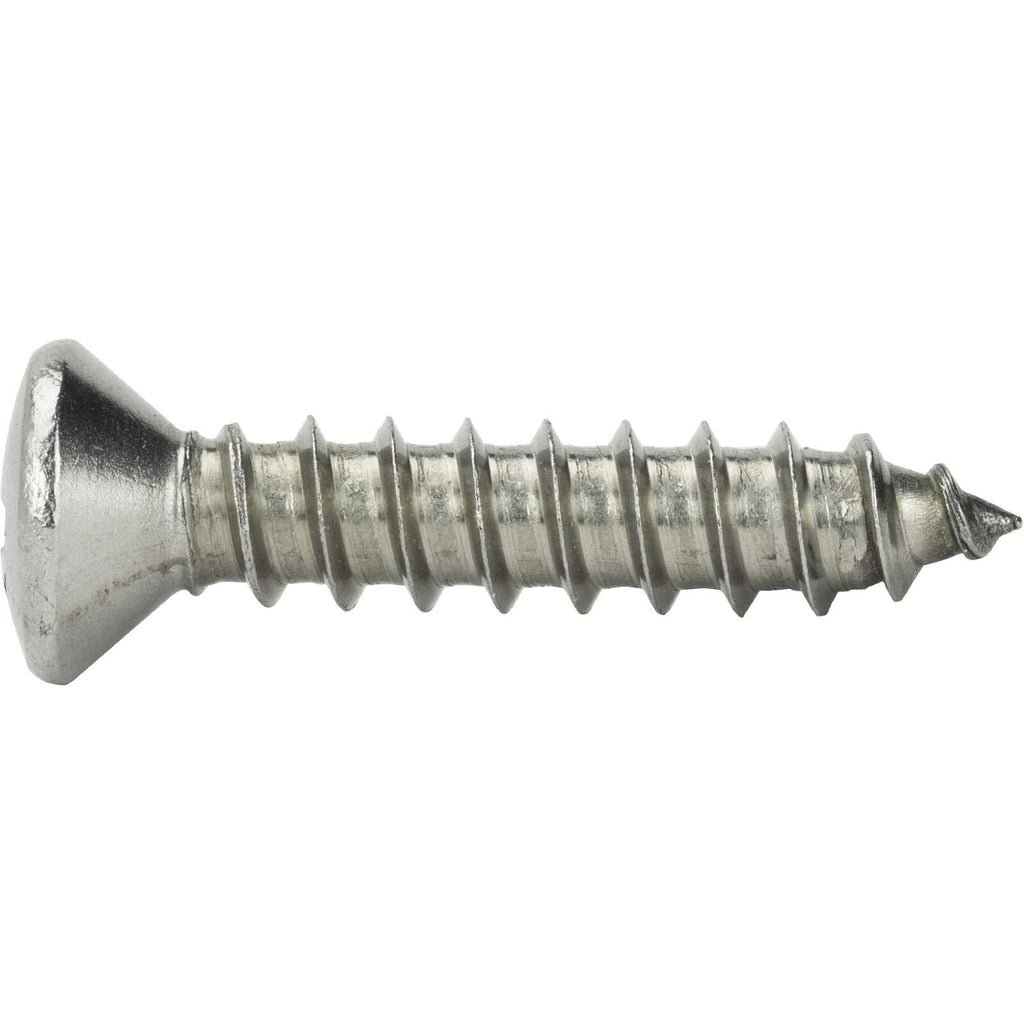 #10 x 1' - Self Tapping Sheet Metal Screws Oval Head Stainless Steel 500 Pcs self Tapping Screws Metal B2B