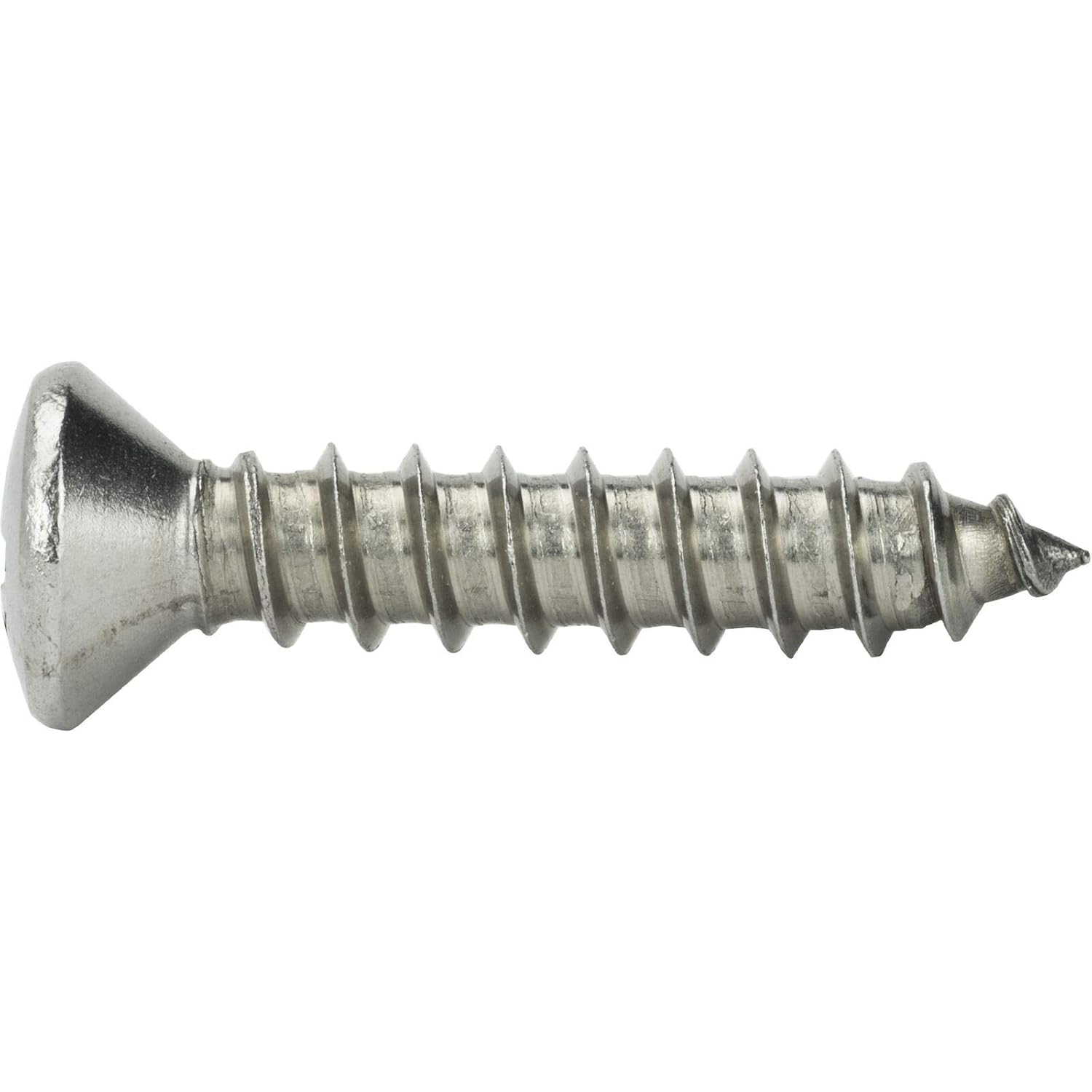 #10 x 1' - Self Tapping Sheet Metal Screws Oval Head Stainless Steel 1000 Pcs self Tapping Screws Metal B2B