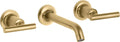 KOHLER Purist Widespread Wall-mount Bathroom Sink Faucet Trim With 6-1/4-in Spout And Lever Handles, Requires Valve