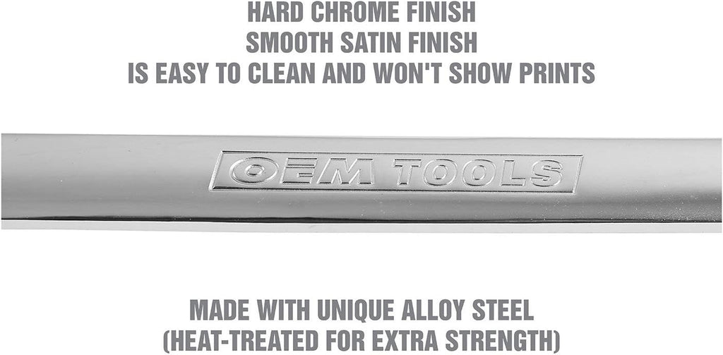 OEMTOOLS 23994 16PC Combo Wrench Set, Metric Wrench Set 6mm-22mm, Posi Grip Wrenches, Heat Treated Steel, Foam EVA Tray