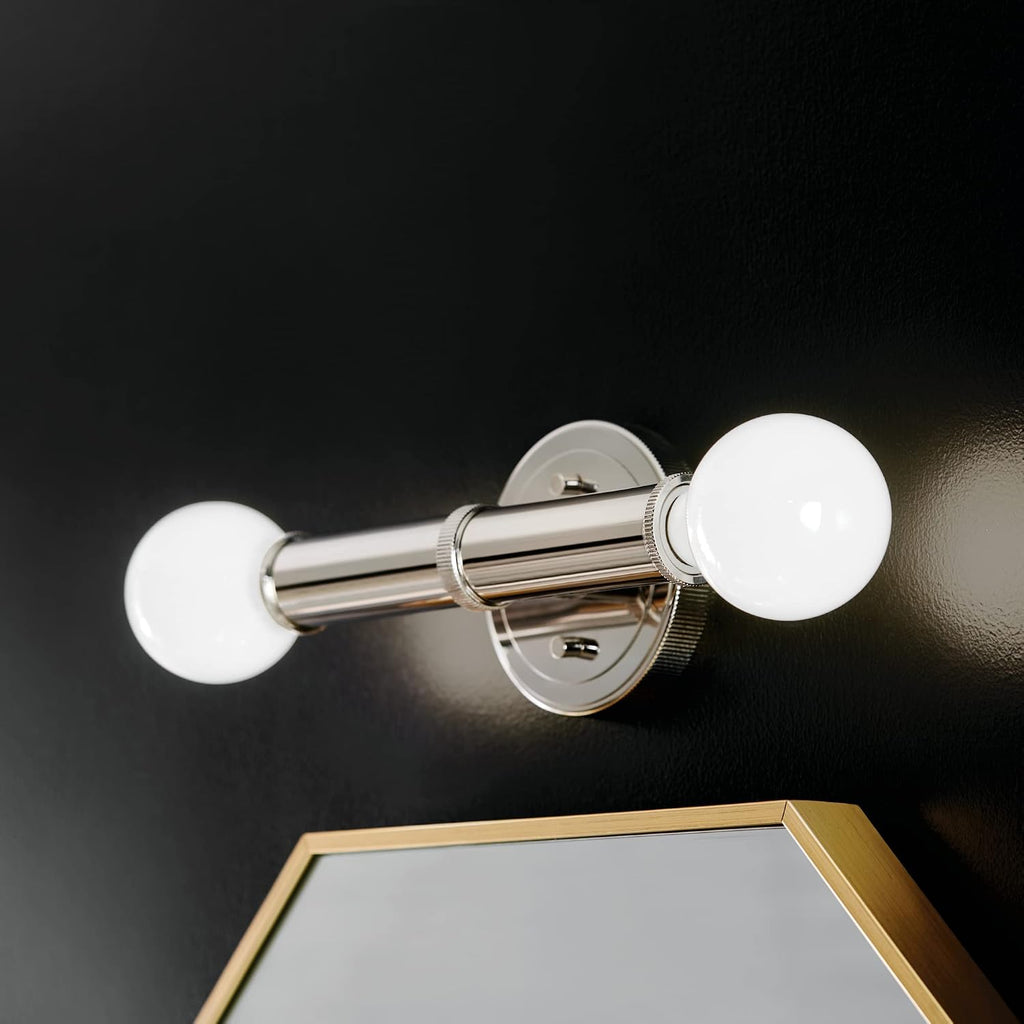 Kichler Torche 9.75' 2 Light Wall Sconce in Polished Nickel