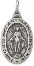Sterling Silver Antiqued Miraculous Medal