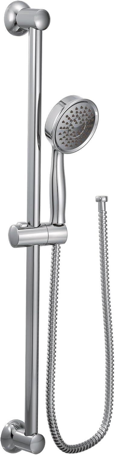 Moen Chrome Eco-Performance Detachable Handheld Showerhead with 69-Inch-Long Hose Featuring 24-Inch Slide Bar, 3668EP