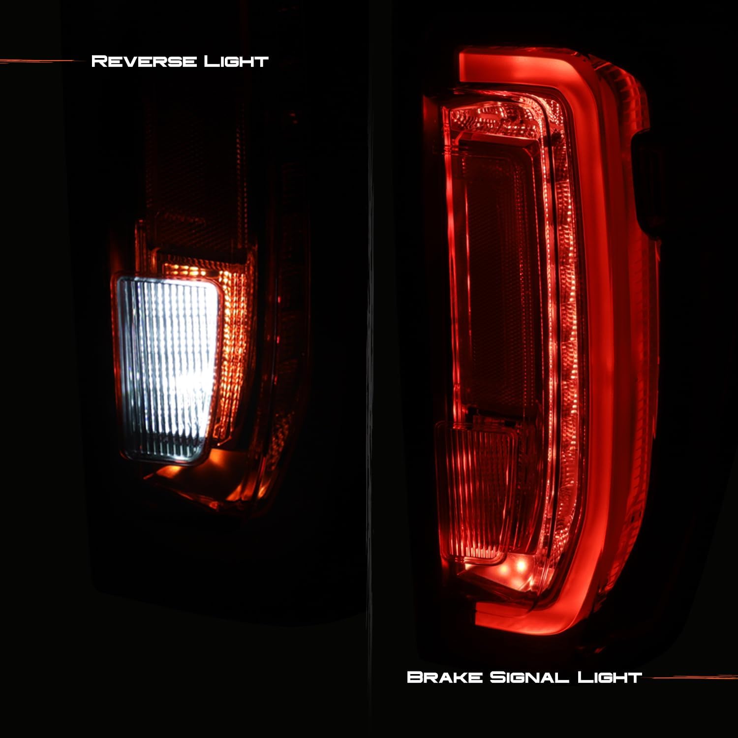 AKKON - Fit 2019-2024 GMC Sierra 19-24 1500/2500 [Full LED] Tail Light Rear w/o Signature Lamp OE Style Assembly Pair/Set