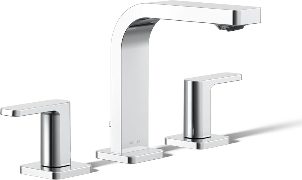 Kohler 23484-4-CP Parallel® Widespread Bathroom Sink Faucet, 1.2 gpm, Polished Chrome