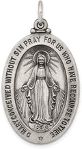 Sterling Silver Antiqued Miraculous Medal
