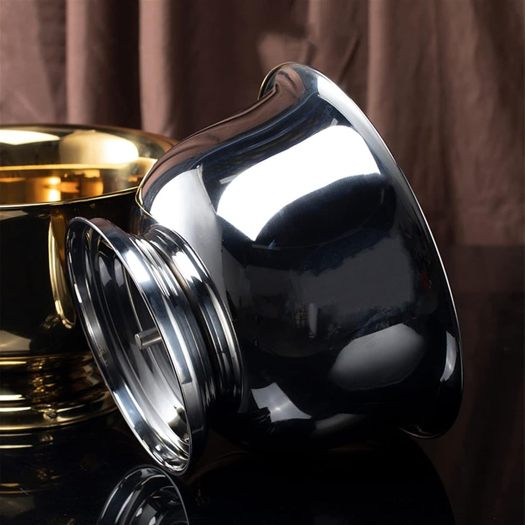 Ice Bucket Champagne Bucket Ice Bucket Stainless Steel Ice Wine Bucket Outdoor Champagne Bucket for Home Bar, Chilling Beer and Wine Ice Bucket Beverage Tub (Color : Brass)