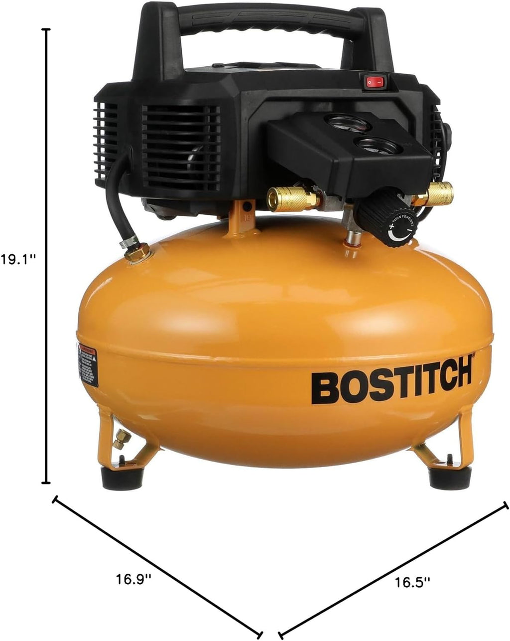 Bostitch 6 Gallon Pancake Air Compressor & 13 Piece Accessory Kit | BXCM02012-WPK