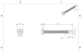 #14 x 2-1/2' - Phillips Pan Head Self Drilling Metal Tek Screws Stainless 250 Pcs self Tapping Screws Metal B2B