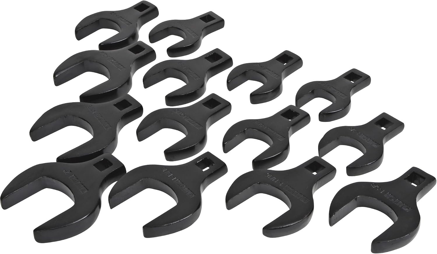 Klutch Jumbo SAE Crowfoot Wrench Set - 14-Pc.