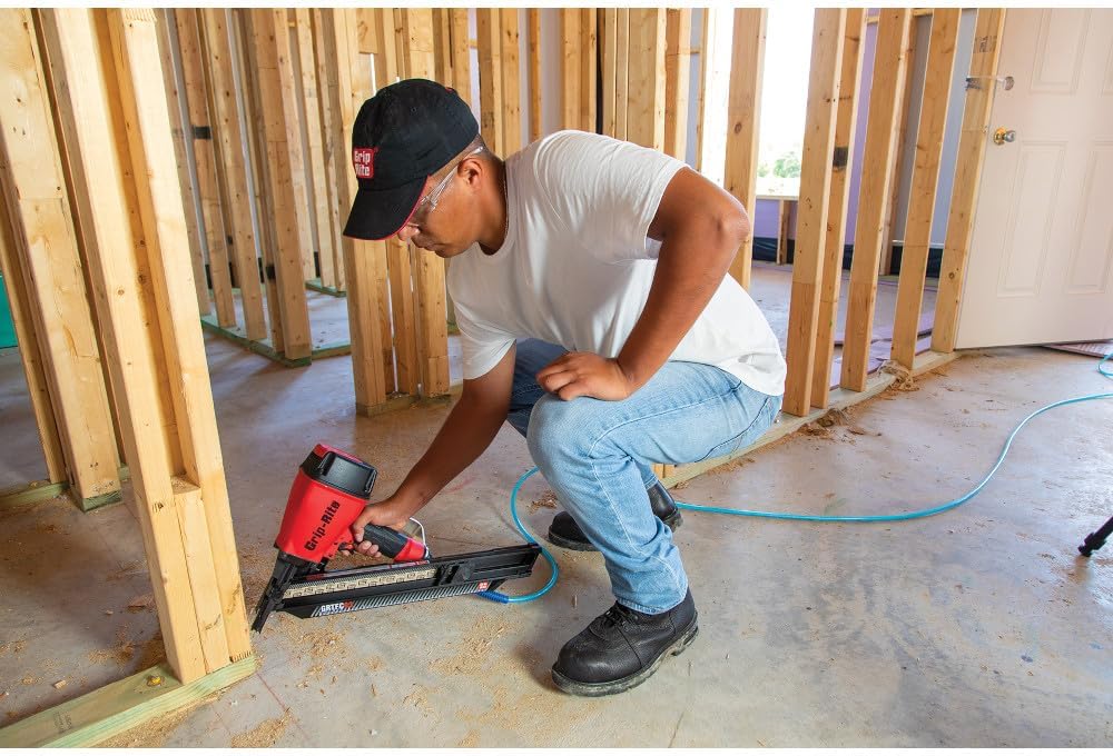 Grip-Rite GRTFC83 30-Degree Short Body Paper Tape Framing Nailer, Accepts 2' to 3-1/4' Clipped and Round Head Paper Tape Framing Nails