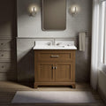 Kohler 29261-BD1-DAK Charlemont 36 in. Bathroom Vanity Cabinet with Sink and Quartz top, Draper Oak