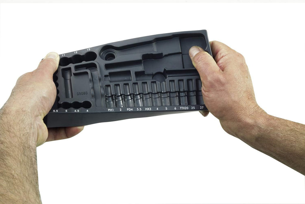 Proxxon 23100 18 Piece Allen Key Socket Set, 1/4 and 1/2 Inch Drive