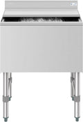 KoolMore 24 Inch Commercial Stainless Steel Underbar Ice Bin with Siding Lid, NSF Certified (KM-UIB-1824)
