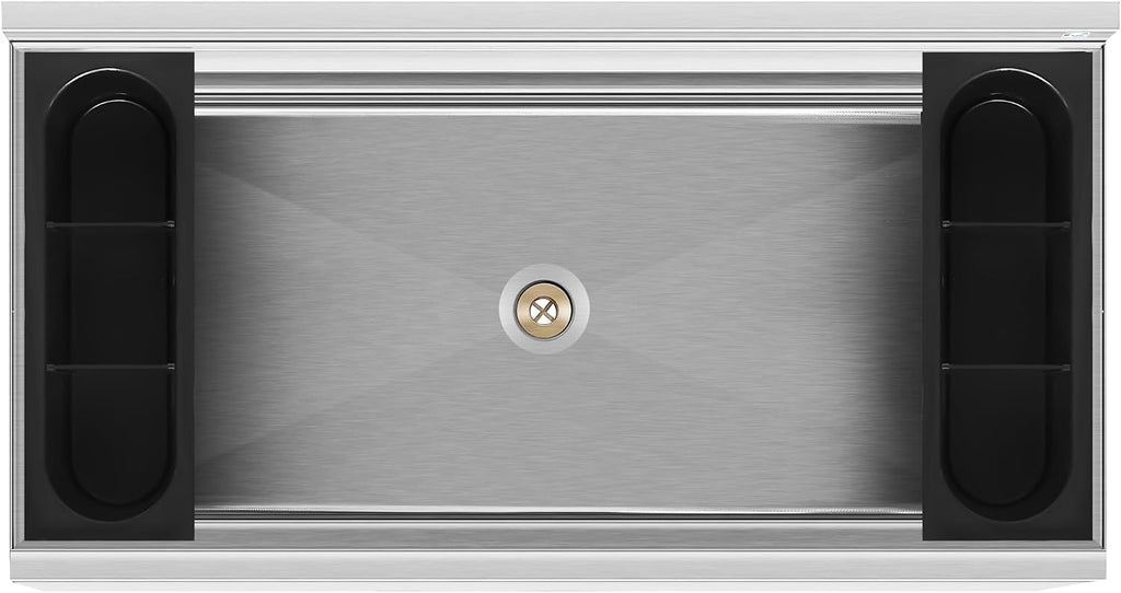 KoolMore 36 Inch Commercial Stainless Steel Underbar Ice Bin with Siding Lid, NSF Certified (KM-UIB-1836)