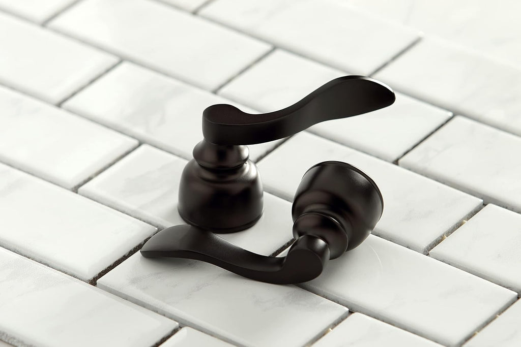 Kingston Brass KB8915NFL NuWave French Widespread Bathroom Faucet, Oil Rubbed Bronze