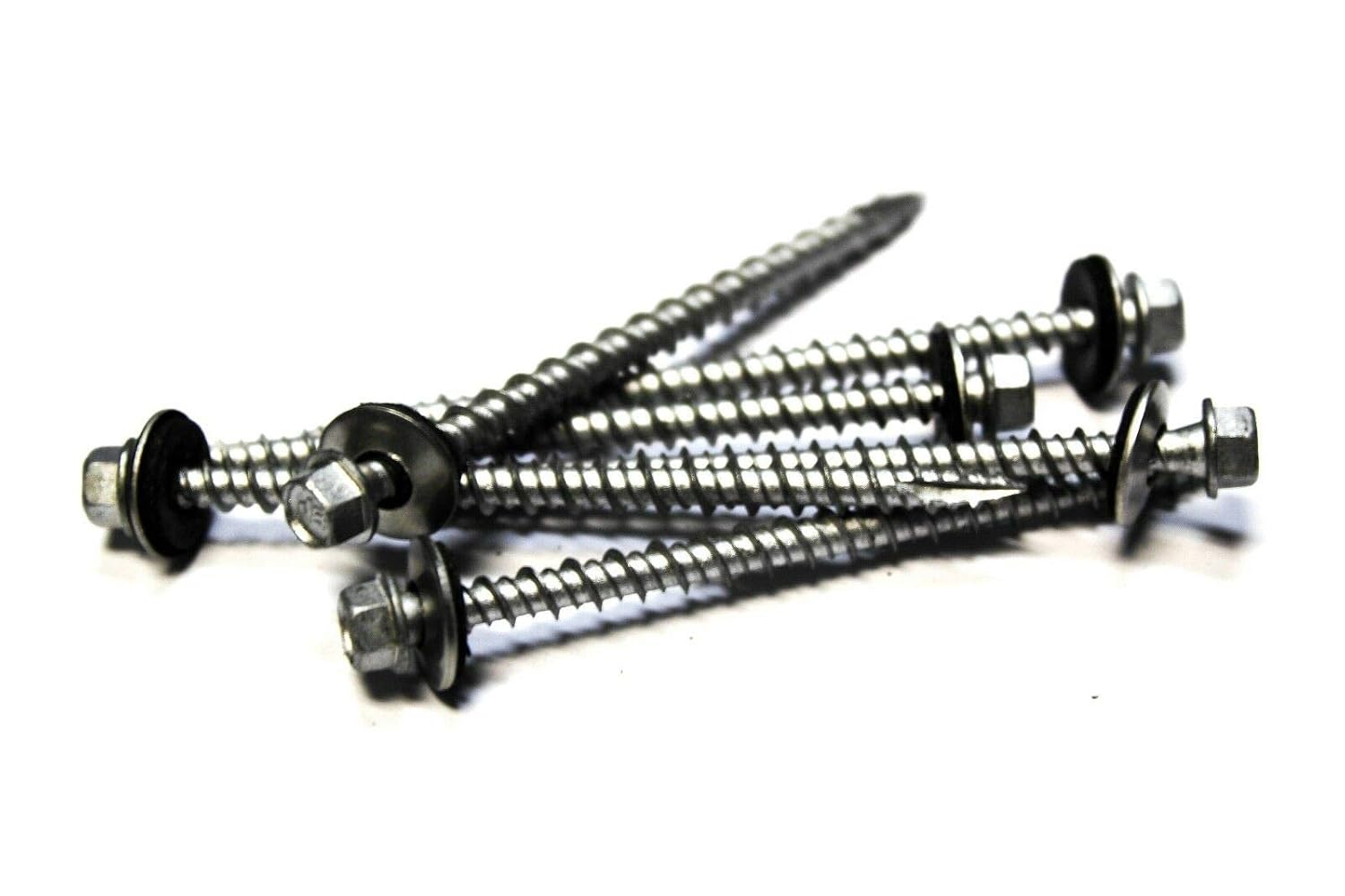 10x3 Hex Head Roofing Screws with Neoprene Washer (Weather Coat) 500 pcs Sheet Metal Screws B2B