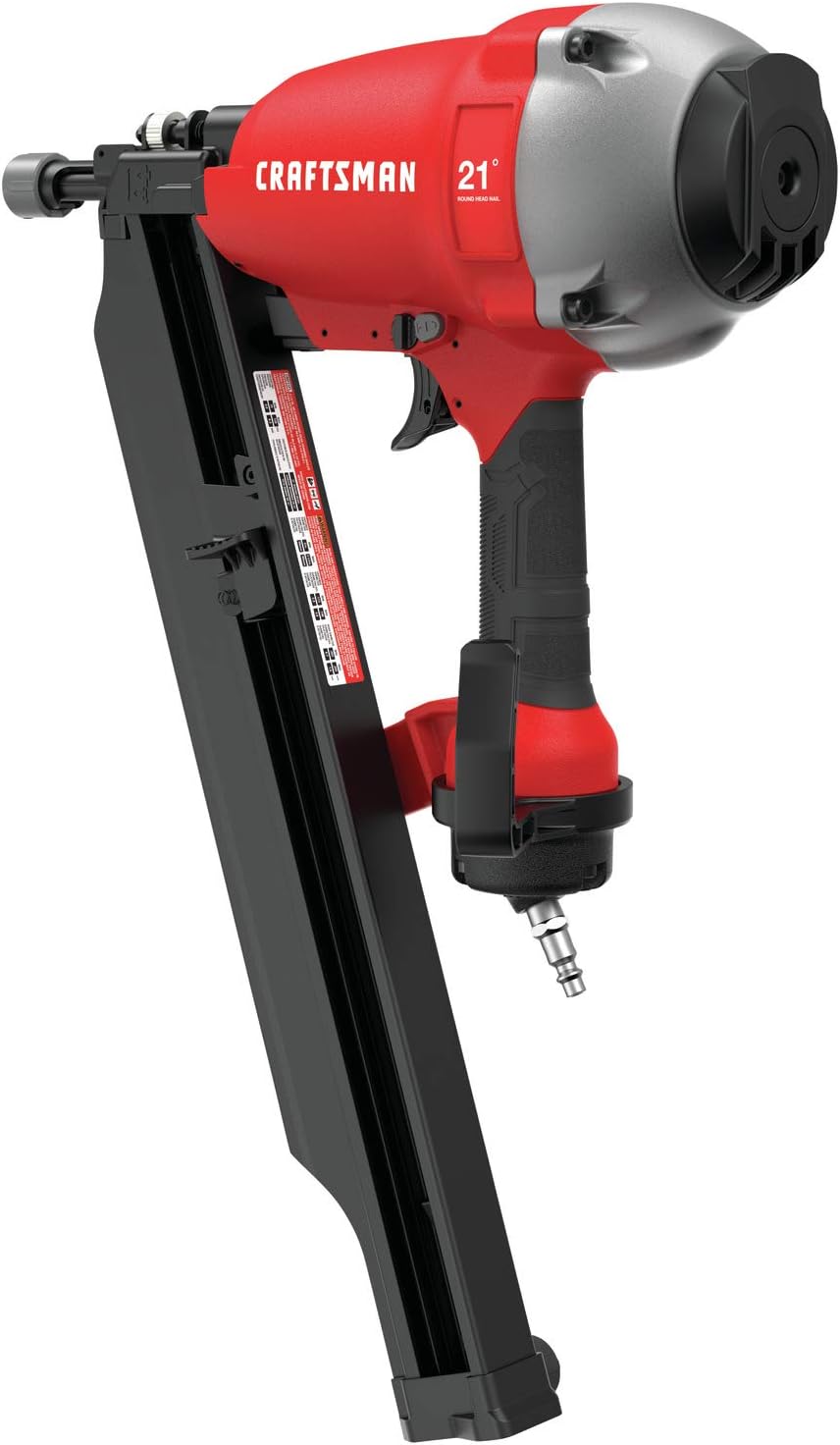 CRAFTSMAN Framing Nail Gun, 2 to 3-1/2', 21° Plastic (CMP21PL)