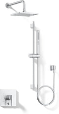 Kohler K-26273-Y-CP Honesty Shower Kit with Showerhead, Handshower, and Trim, 2.5 gpm, Polished Chrome
