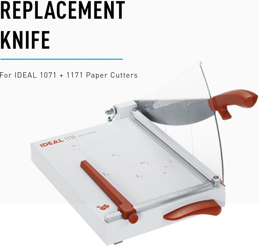 IDEAL 1071 Replacement Knife Kit for ideal. Paper Cutter Model 1071 (Upper and Lower Knives)