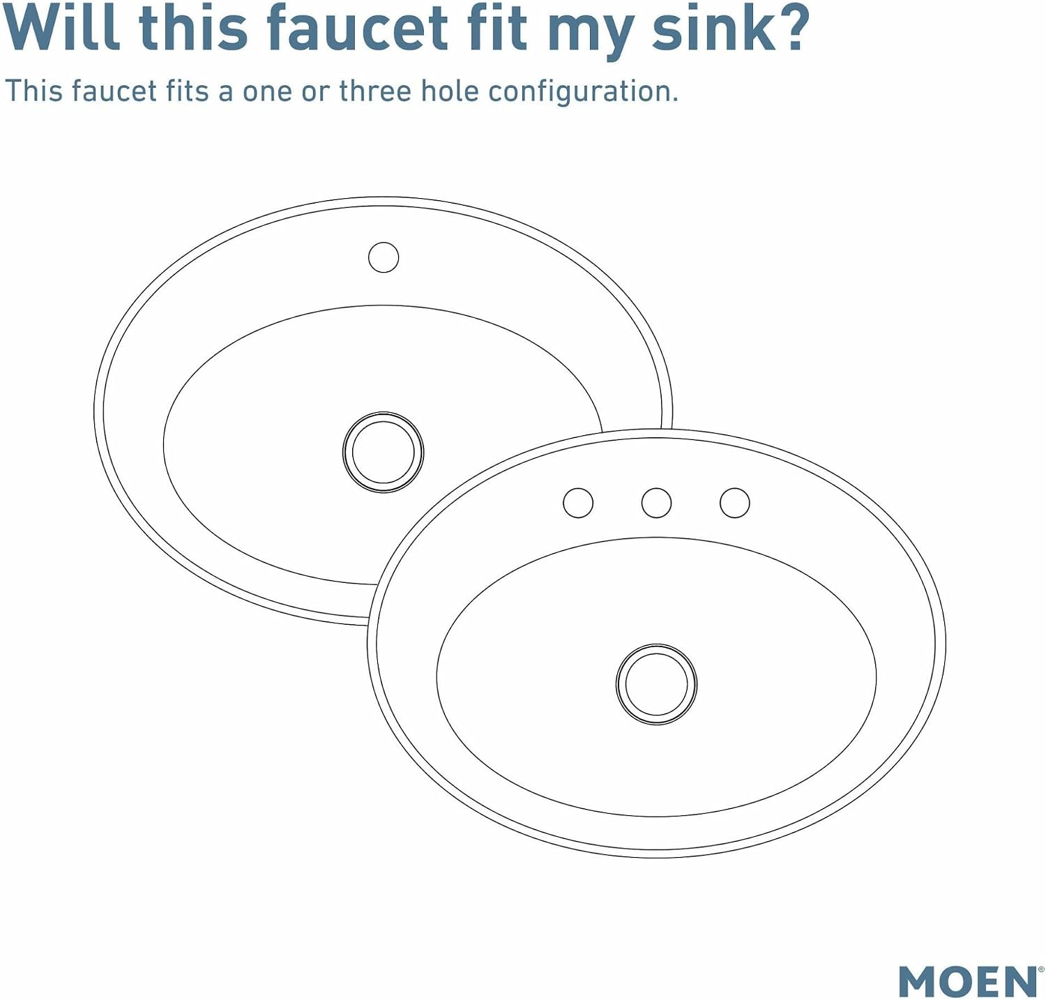 Moen Gibson One-Handle Single Hole Modern Bathroom Sink Faucet with Optional Deckplate, Chrome, 6145