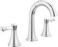 Delta Faucet Esato Widespread Bathroom Faucet Chrome, Bathroom Faucet 3 Hole, Bathroom Sink Faucet, Drain Assembly Included, Chrome 35897LF