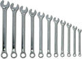 Williams JHWWS-1176 16-Piece SUPERCOMBO SAE Combination Wrench Set, Satin Chrome Finish with SUPERTORQUE Box End and Standard Open End