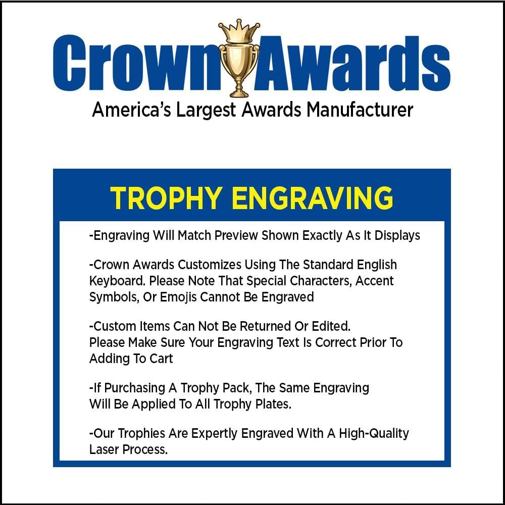 Crown Awards Personalized Math Trophy, 7.25' Gold Cup Mathematics Trophies for Kids with Free Custom Engraving Prime
