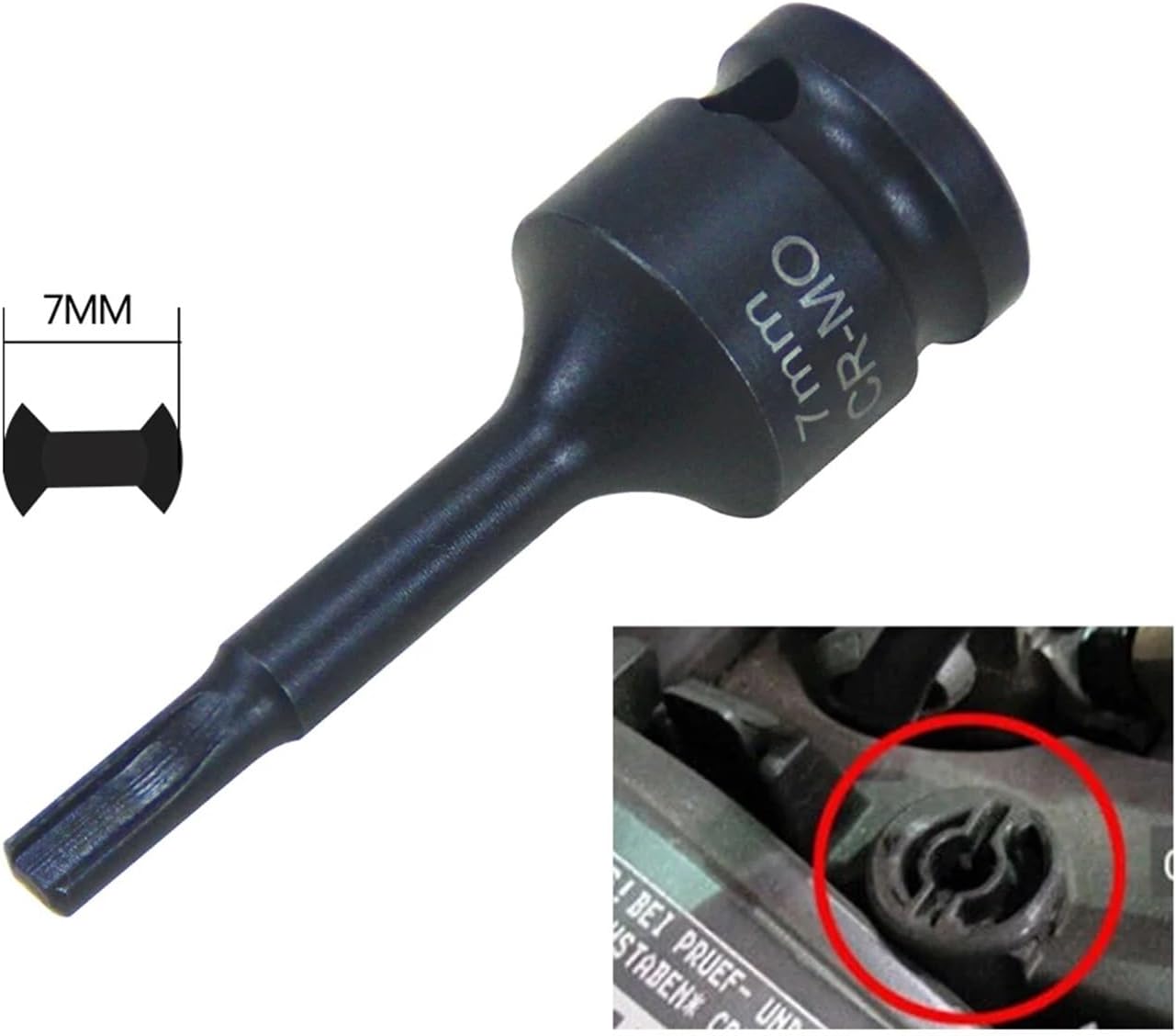 12 Pc Impact Brake Caliper Special Socket Set Compatible Compatible with VW Porsche Benz BMW 1/2' Square Drive(17pcs)