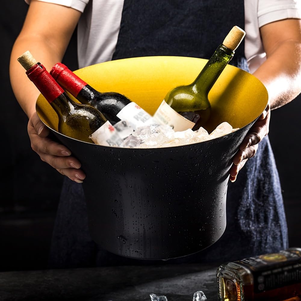 Ice Buckets for Parties, Stainless Steel Champagne Buckets, Ideal for Parties, Cocktail Bar, Chilling Wine, Champagne