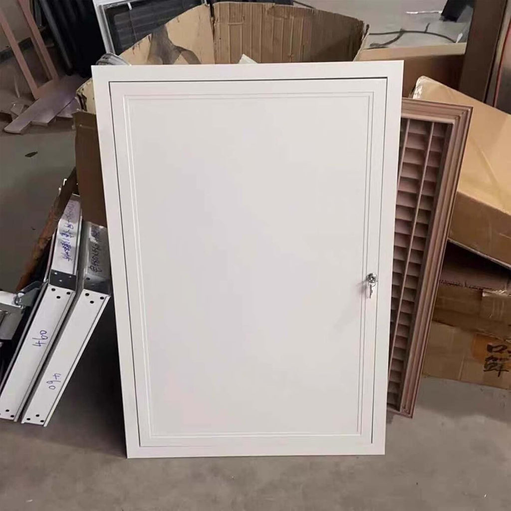 Access Panel with Latch - White Aluminum Door for Drywall, HVAC, Plumbing & Electrical Service - Heavy Duty Wall/Ceiling Cover Plate(24x40in/61x102cm)