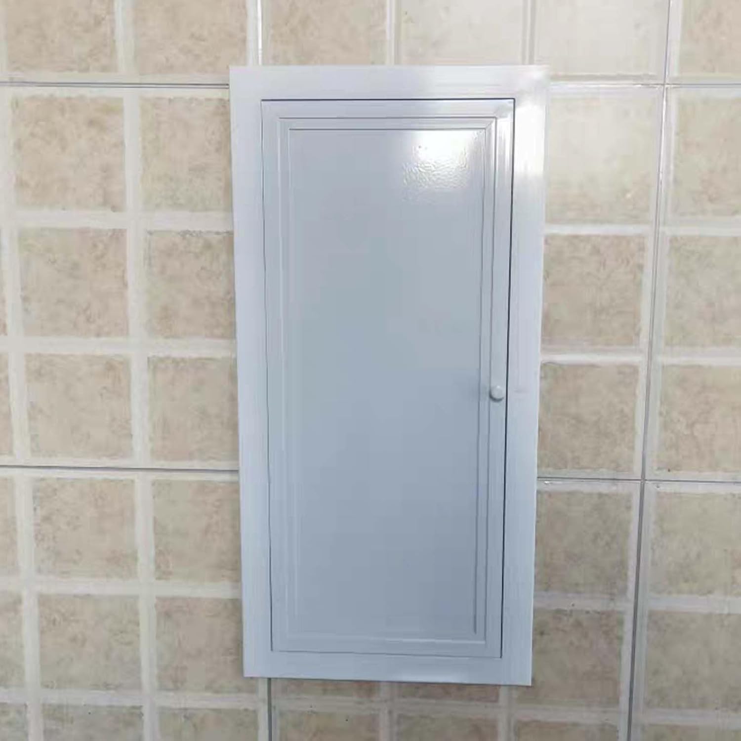 White Metal Access Panel for Drywall and Ceiling, Paintable Inspection Door Flush Plumbing, Electricity, Heating Hatch, Bathroom Services Hole Cover(18x24in/46x61cm)