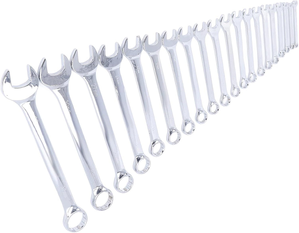 Combination Wrench Set Metric 20Pcs Vanadium Steel Spanner Chrome Plated Dual Wrenches Hand Tool for Mechanics and DIY Enthusiasts 6mm to 32mm
