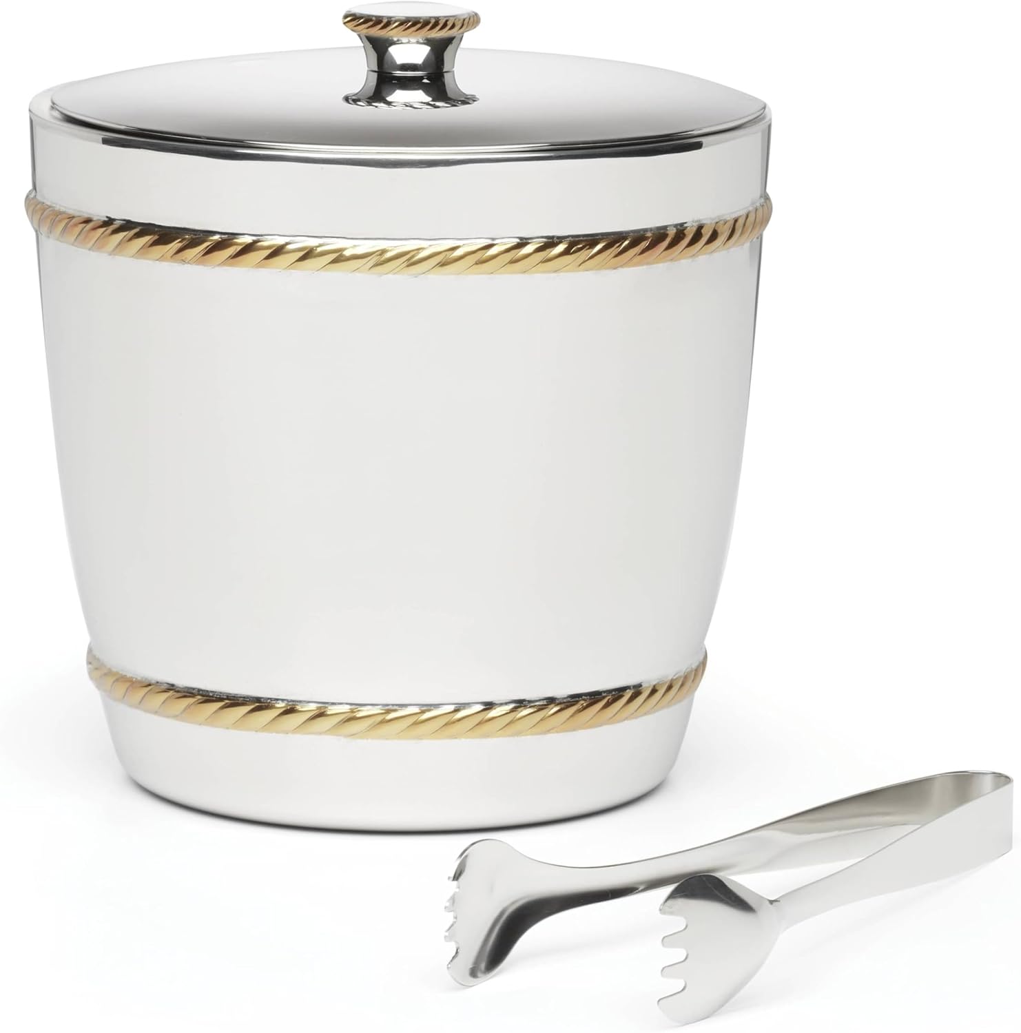 Reed and Barton 896531 Roseland Ice Bucket & Tongs