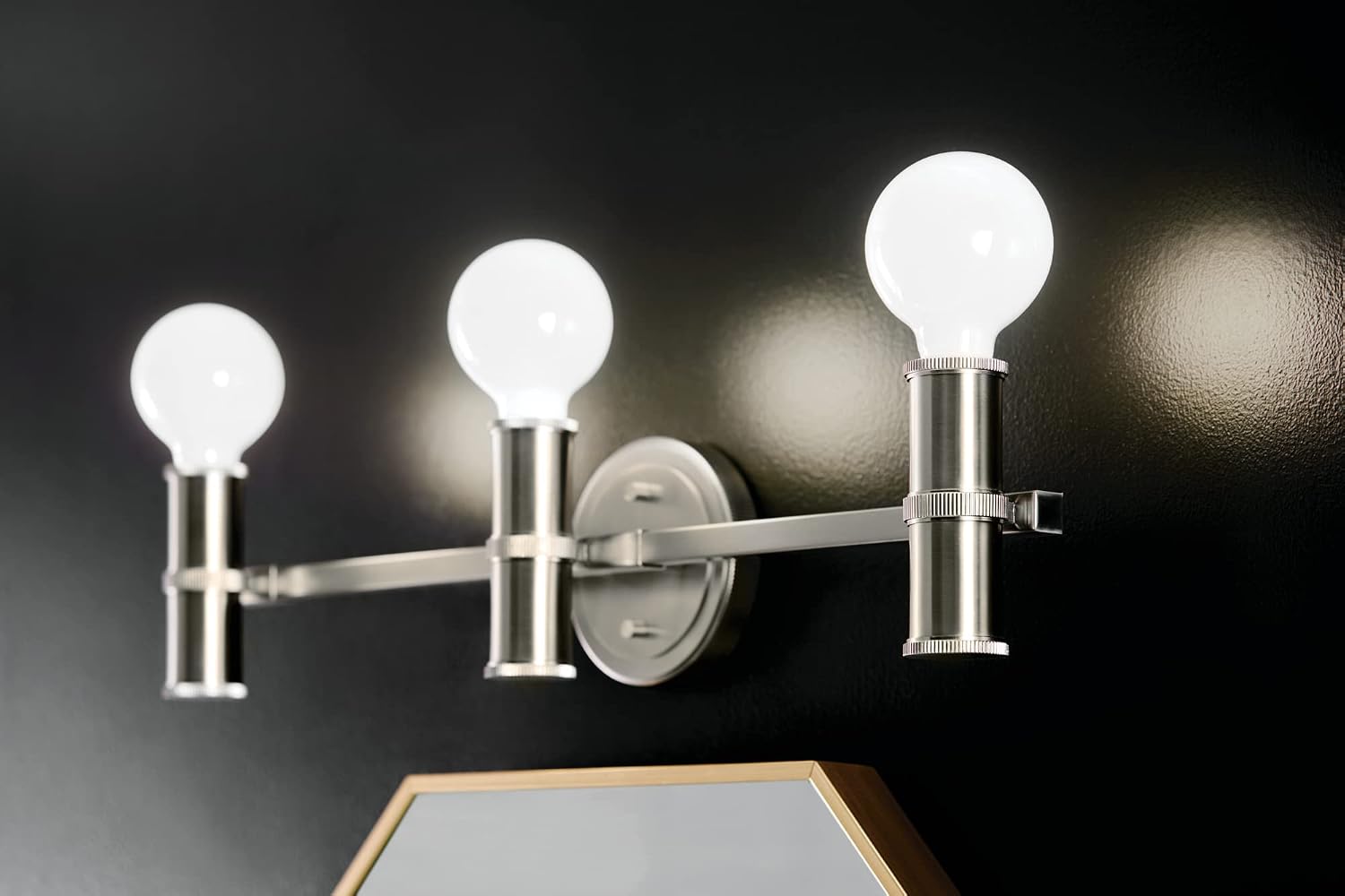 Kichler Torche 24.25 Inch 3 Light Vanity in Brushed Nickel