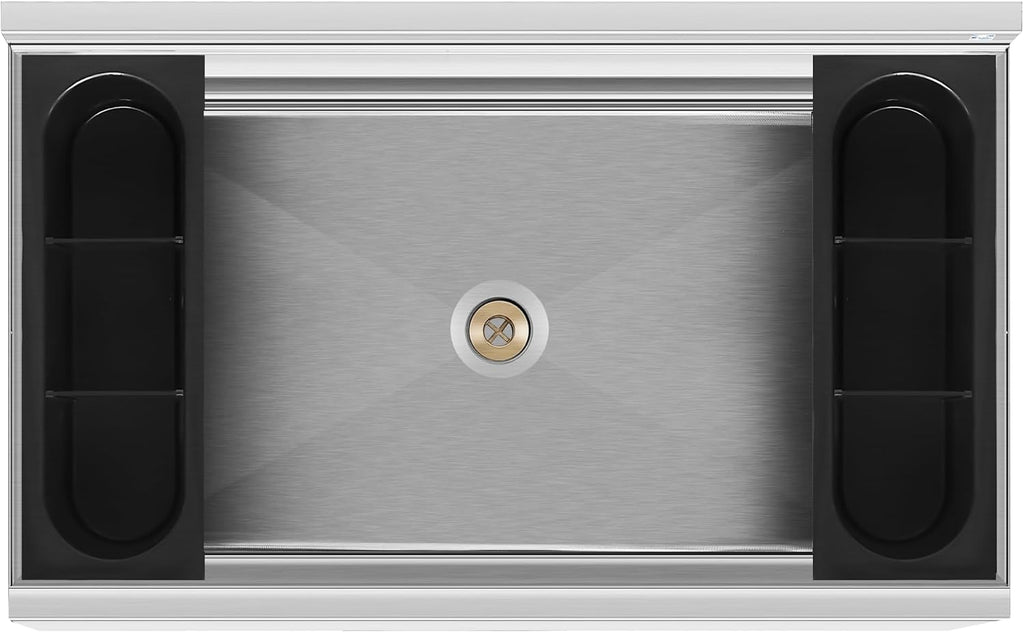 KoolMore 30 Inch Commercial Stainless Steel Underbar Ice Bin with Siding Lid, NSF Certified (KM-UIB-1830)