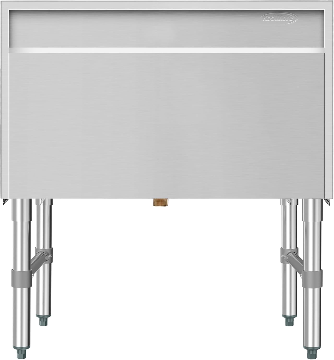 KoolMore 30 Inch Commercial Stainless Steel Underbar Ice Bin with Siding Lid, NSF Certified (KM-UIB-1830)