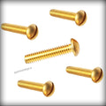 New Pack of 500 Pcs 1/4-20 x 5/8' inch Round Head Machine Screws Set Solid Brass Slotted Drive Set Warranity by Pr-Merchant