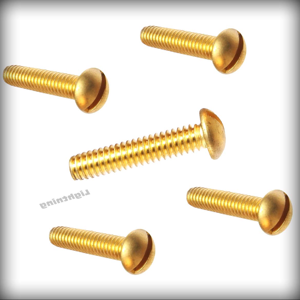New Pack of 500 Pcs 1/4-20 x 5/8' inch Round Head Machine Screws Set Solid Brass Slotted Drive Set Warranity by Pr-Merchant