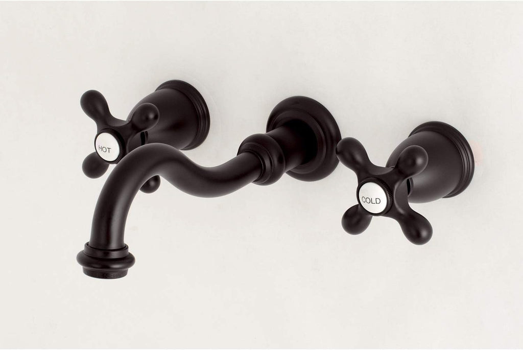 Kingston Brass KS3125AX Vintage 2-Handle Wall Mount Bathroom Faucet, Oil Rubbed Bronze
