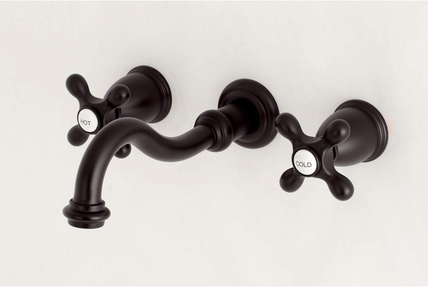 Kingston Brass KS3125AX Vintage 2-Handle Wall Mount Bathroom Faucet, Oil Rubbed Bronze
