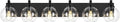 Bathroom Light Fixtures, 6 Light Matte Black Vanity Light, 38 Inch Modern Wall Sconces with Globe Clear Glass Shade, Vanity Lighting Fixtures Over Mirror, VL195-MB-6