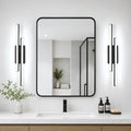 32 in Retractable Bathroom Vanity Light-ETL Certificated 5700K Bathroom Light Bar Vanity for Mirror-34W 2 Pack
